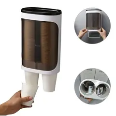 GENERICO - Dispensador De Vasos Adhesivo 2 Filas