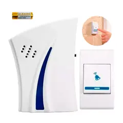 GENERICO - TIMBRE 25M INALÁMBRICO BLANCO CASA PUERTA MELODÍA VARIABLE - ALF-102