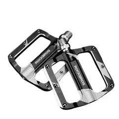 ROCKBROS - Pedal de aluminio marmoleado Rockbros K306 Negro