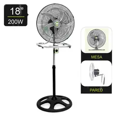 BOSSKO - Ventilador Pedestal 3 en 1 de 18 " 200W BK-8219VING