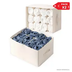INSPIRA - Organizador multiusos de ropa polos plegable PACK X2