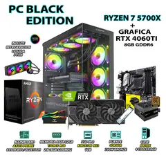 AMD - Computadora PC Gamer RYZEN 7 5700X RAM 32GB SSD 1TB GRAFICA ASUS RTX 4060TI 8GB