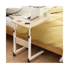 GENERICO - Mesa Escritorio Para Laptop Con Ruedas Portátil Ajustable Beige 1363