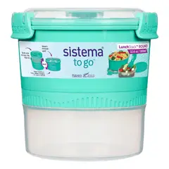 SISTEMA - Hermetico 965ml Lunch Stack To Go Verde Jade