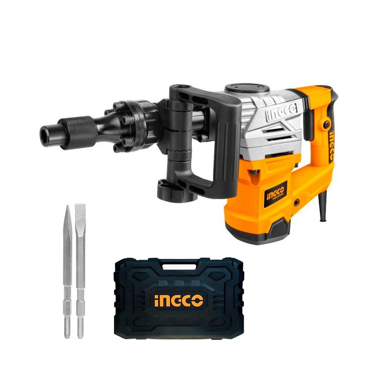 Martillo Demoledor 1300W Industrial Rompe Pared Techo Ingco