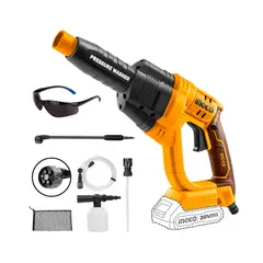 INGCO TOOLS - HIDROLAVADORA INALÁMBRICA 20V CARWASH LIMPIEZA AUTO + LENTE