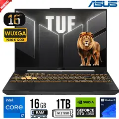 ASUS - Laptop TUF FX607VU-RL095 Intel Core i7- 13620H Ram 16GB SSD 1TB RTX 4050 6GB 15.6" FHD WIN11
