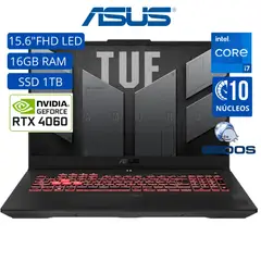 ASUS - Laptop TUF FX507VU-LP180, Intel core i7-13va Gen, Ram 16GB, SSD 1TB, RTX 4050, 15.6 FHD, Free