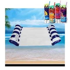 GENERICO - Cama Inflable de Verano Azul mas Vaso Veraniego