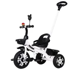 GENERICO - Triciclo Para Niños Bicicleta Coche Paseo Bebe - Blanco