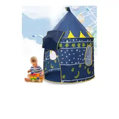 OEM - CARPA CASTILLO CASA DE JUEGOS PARA NIÑOS-AZUL