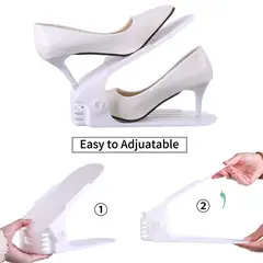 GENERICO - Pack de 6 Organizadores de Zapatos - Color Blanco