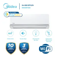 Midea - Aire Acondicionado Midea Split De 24000 BTUH Inverter FríoCalor