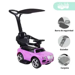GENERICO - Carrito BUGGY de niño Modelo Flex Rosado