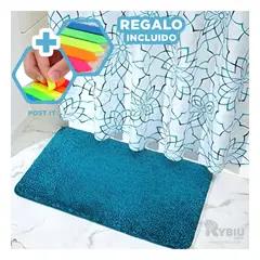 RYBIU IMPORT - Piso con Diseño Rectangular en Celeste Y+Post-it Adhesivos