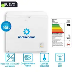 INDURAMA - Congeladora CI220BL Defrost