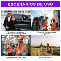 SEISA - Walkie Talkie con Radio FM 2 Vías 128 Canales Alcance 1-3 km