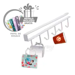 RYBIU IMPORT - Soporte Versatil para Vasos de Tono Blanco Y+Papel de Regalo