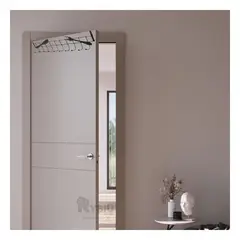 RYBIU IMPORT - Gancho Idoneo para Puertas en Color Negro Y+Ligas de Regalo