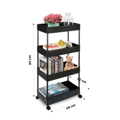 RYBIU IMPORT - Organizador Funcional en Negro Y+Regalo Ligas para Peinar