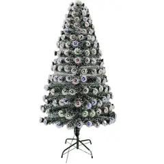 GENERICO - Arbol navideño Jaspeado con estrella de 210 con luces Pino frondoso