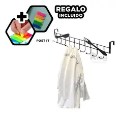 GENERICO - Perchero Organizador para Puerta en Negro Y+Gift Stickers