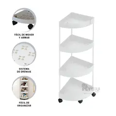 GENERICO - Carretilla Apta en Espacios Estrechos Blanco Y+Gift Stickers