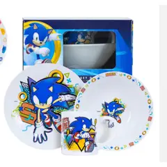 SCOOL - SET DE CERAMICA 3 PIEZAS BOWL PLATO Y TAZA
