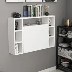 TU MESITA - Escritorio Flotante moderno Rogelio color Blanco