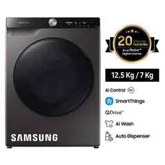 SAMSUNG - Lavaseca WD12TP34DBX AI Control Autodispenser 125kg7kg