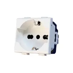 OPALUX - Dado Toma Tipo F Schuko con Línea Tierra K427