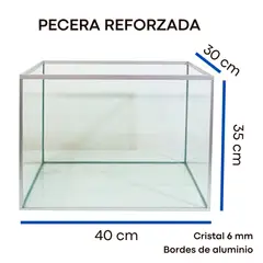 GENERICO - Pecera Refugio Marino - 40 cm x 35 cm x 30 cm