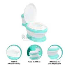 RYBIU IMPORT - Asiento con Tapa en Color Verde Y+Post-it Adhesivos