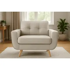 GENERICO - Sofá 1 Cuerpo Berlin - Blanco