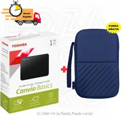 TOSHIBA - Disco Duro Externo Canvio Basics 1 TB-Negro