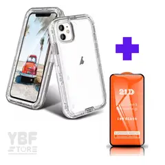 GENERICO - Case 360 Antishock 3 en 1 para iPhone 12 Mini + Mica Vidrio 9D 21D