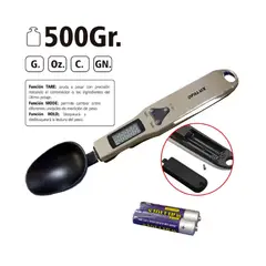 OPALUX - Balanza Digital tipo Cuchara 500g OP-SPCL5