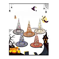 GENERICO - HALLOWEEN - Sombrero de bruja de poliéster