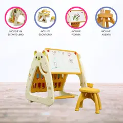 CUZKA - Pizarra 3 en 1 para Niños «MURALE»