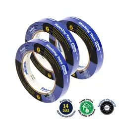SHURTAPE - Masking Tape Azul 3/4" x 40 Yds Pack x3