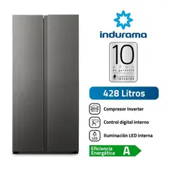 INDURAMA - Refrigeradora de 428L Side by Side RI-769