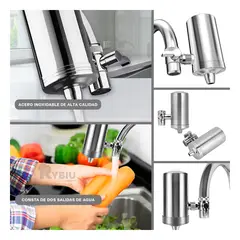 RYBIU IMPORT - Depurador Sale Agua Limpia en Plateado Y+Gift MiniAgenda