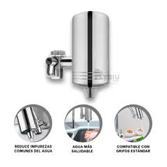 RYBIU IMPORT - Purificador Ideal de Agua en Tono Plateado Y+Ligas de Regalo