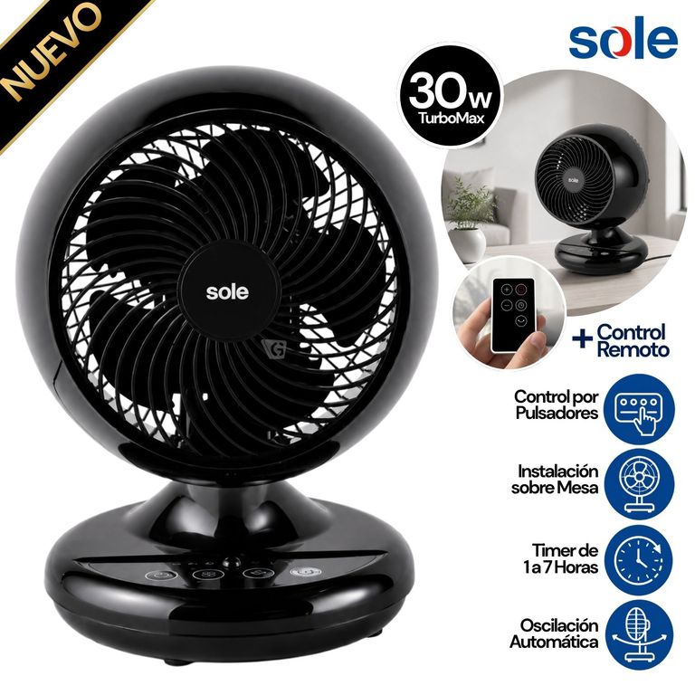 VENTILADOR SOBRE MESA TURBOMAX - SOLAIR016