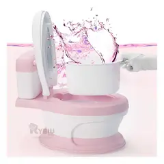 GENERICO - Bacin Comodo de Color Rosado Y+Envoltorio de Regalo