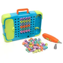 ROO CREW - Juego Didactico Tablero y Destornillador Eléctrico