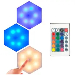 GENERICO - Luz Led Hexagonal Modular Rgb Decorativo