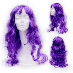 GENERICO - Peluca artificial ondulado Color Morado