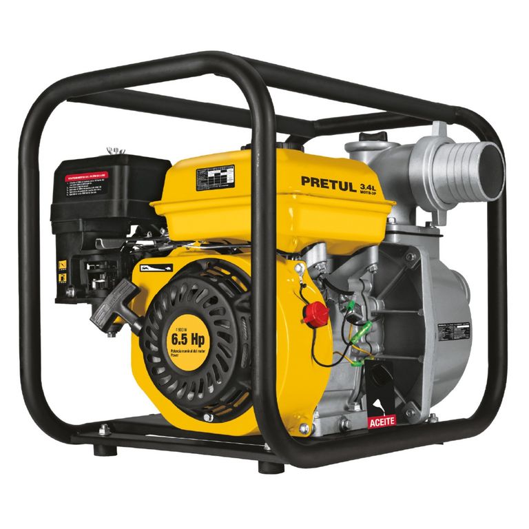 Motobomba autocebante 3x 3" a gasolina 6.5 HP, PRO Pretul