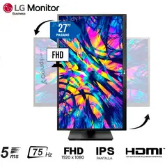 LG - Monitor Business 27BK550Y-B 27 IPS FHD 75Hz 5ms
